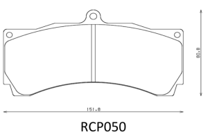 ENDLESS Bremsbeläge RCP050-ME22 in 25mm passend für AP Racing CP9668 – Bild 3