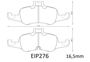 ENDLESS Bremsbeläge EIP276 passend für Audi TT-S, 8S VORNE – Bild 3