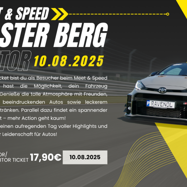 SPEED Event Bilster Berg 10.08.2025 Besucherticket
