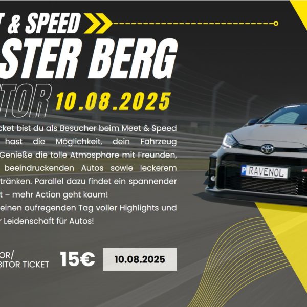 SPEED Event Bilster Berg 10.08.2025 Besucherticket