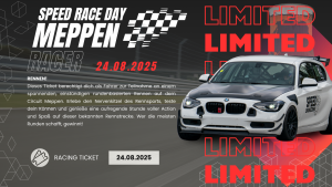 SPEED Event Meppen 24.08.2025 Rennen Fahrerticket