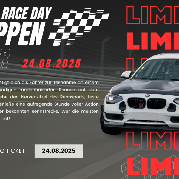 SPEED Event Meppen 24.08.2025 Rennen Fahrerticket