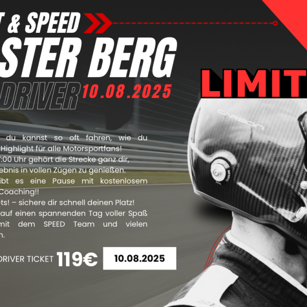 SPEED Event Bilster Berg 10.08.2025 2. Fahrerticket